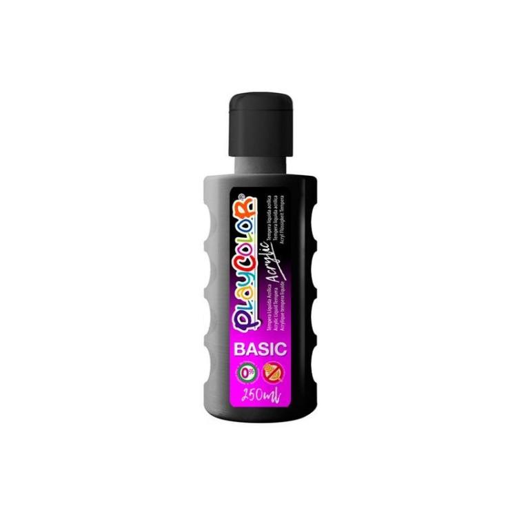 Playcolor - BOTE PINTURA PLAYCOLOR ACRYLIC 250ML NEGRO