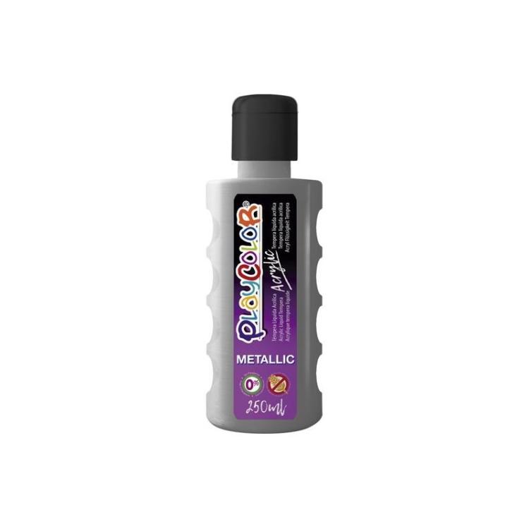 Playcolor - BOTE PINTURA PLAYCOLOR ACRYLIC 250ML PLATA