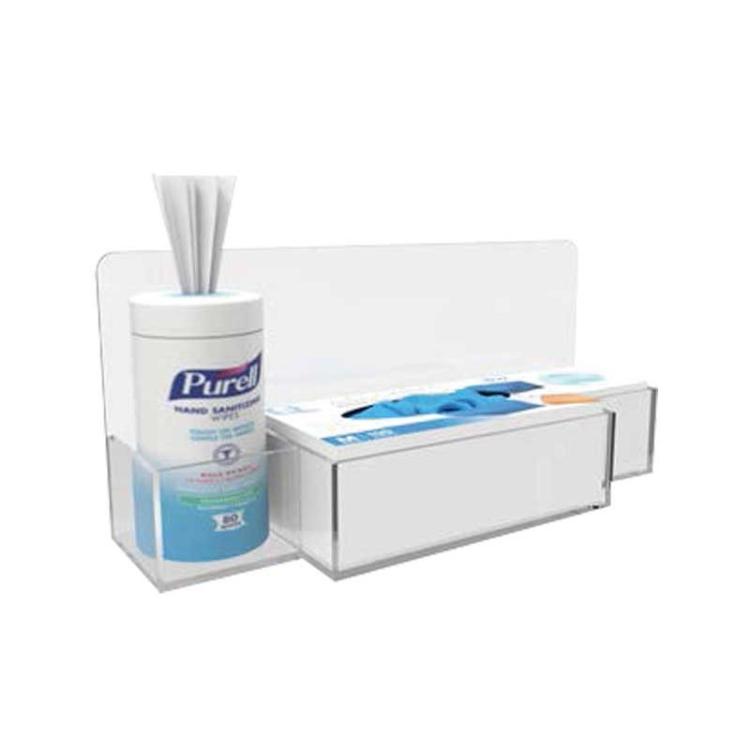 Deflecto - SOPORTE DEFLECTO GEL DESINF.+GUANTES GRAN