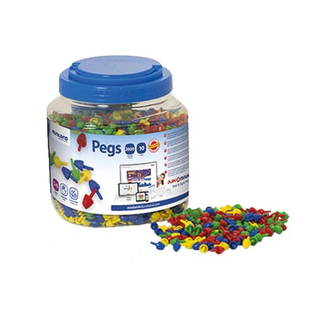 Miniland Educational - B. 2600 PIVOTES MOSAICO 10CM MINILAND 31810