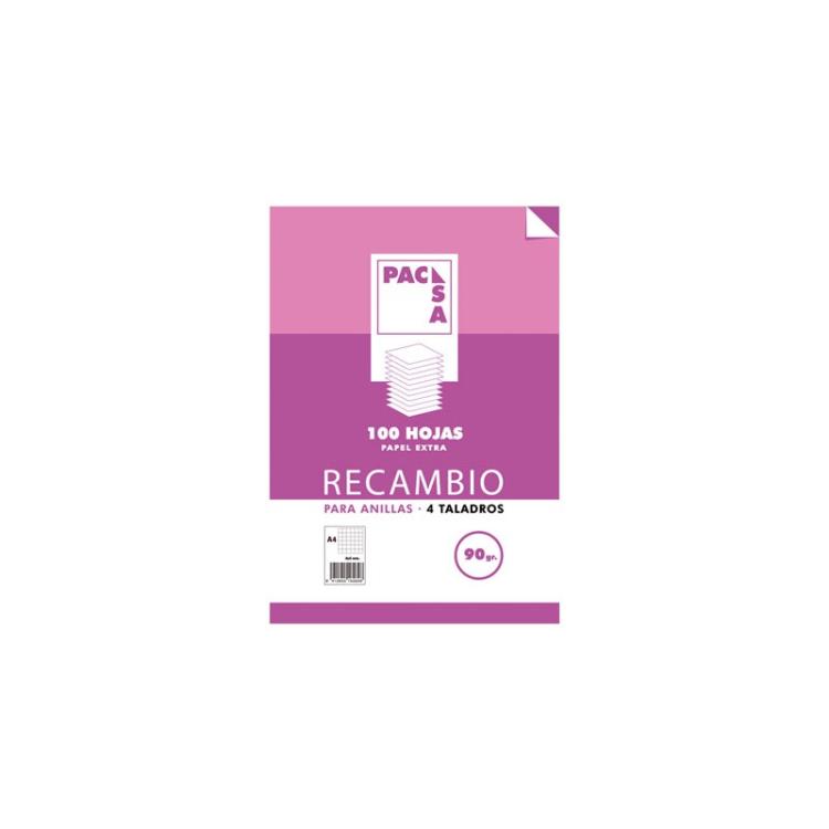 Pacsa - REC.100H A4 CUADRO 3X3 PACSA MRG 90G 21264