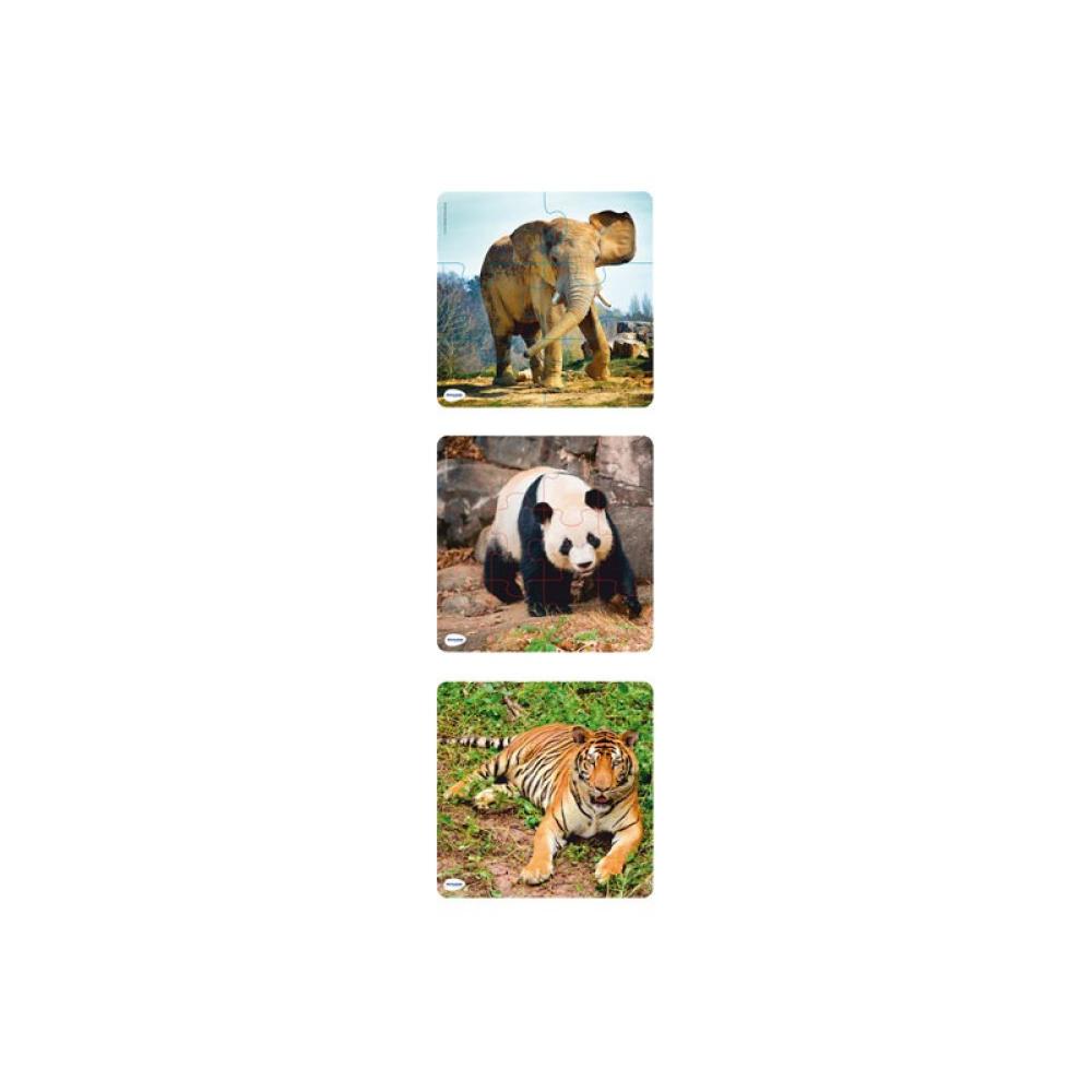 Miniland Educational - PUZZLE PLASTIC PRO. ANIMAL 21X21CM MINILAND 36060