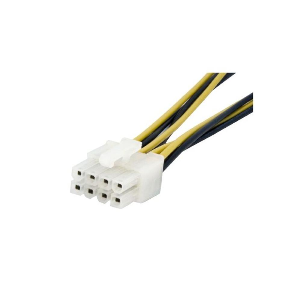 StarTech.com - Adaptador de corriente EPS de 4 Pines a 8 Pines de 6 pulgadas con LP4 - H/M