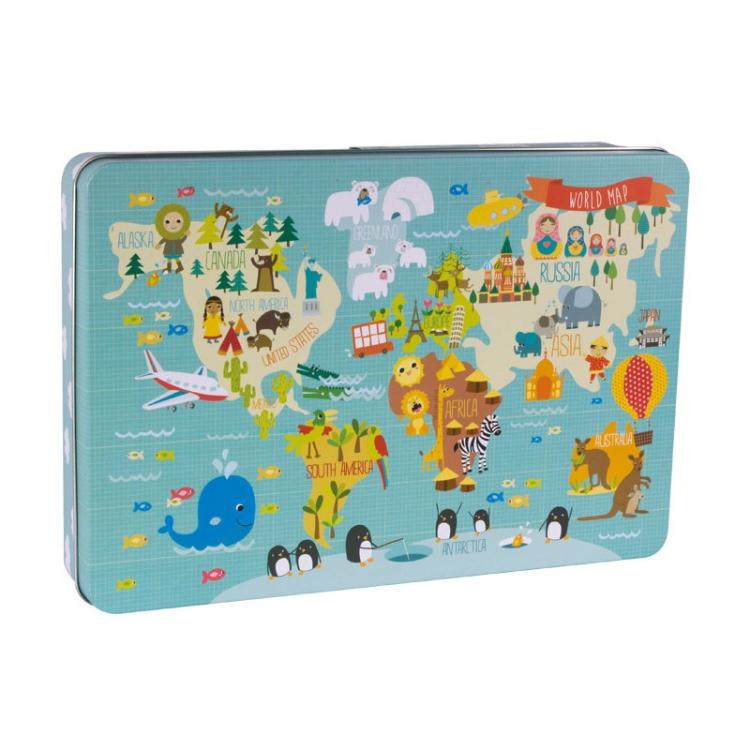 APLI Kids - C.24 PIEZAS PUZZLE MAPA MUNDI MARTINA APLI 14550