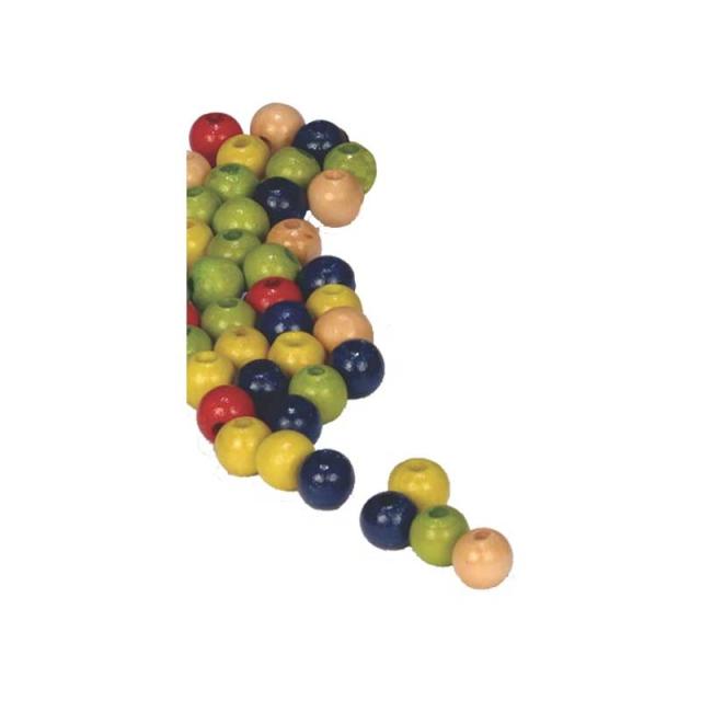 Niefenver - BOLSA 100 ABALORIOS NIEFENVER MADERA 10MM STDO