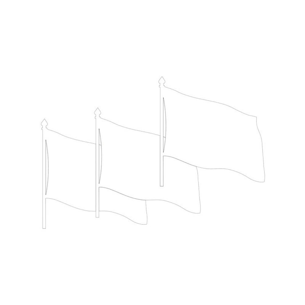 Niefenver - P.32UN BANDERAS DEC 17.5X18X5CM NIEFENVER 1200105