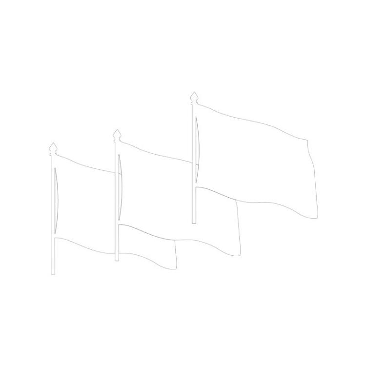 Niefenver - P.32UN BANDERAS DEC 17.5X18X5CM NIEFENVER 1200105