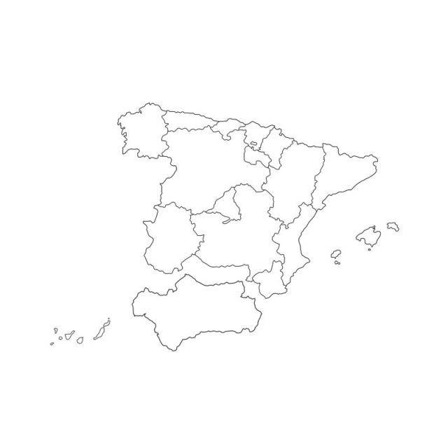 Niefenver - MAPA ESPAÑA GIGANTE 71X62CM NIEFENVER 1100112