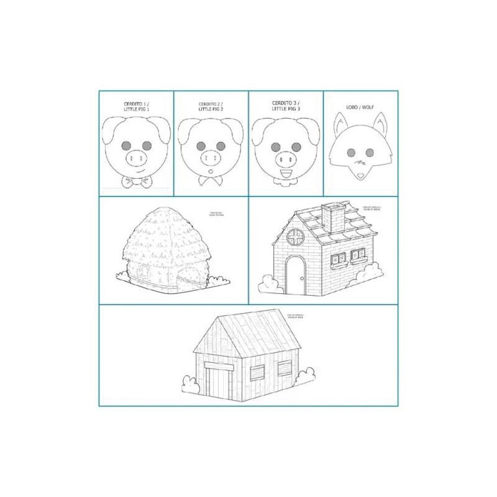 Niefenver - PACK 4 CARETAS NIEFENVFER TRES CERDITOS 1400102