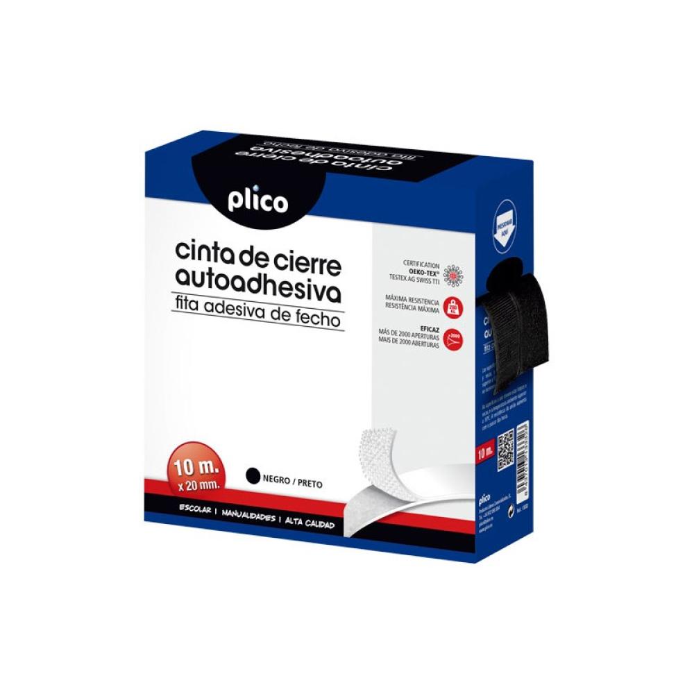 Plico - CREMALL. TEXTIL VELCRO AUTOADH. PLICO 10M NEGRO