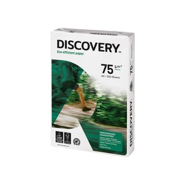Discovery - CAJA 5 PAQ. 500H A4 PAPEL DISCOVERY 75G 0567SW