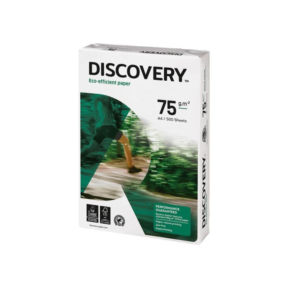 Discovery - CAJA 5 PAQ. 500H A4 PAPEL DISCOVERY 75G 0567SW