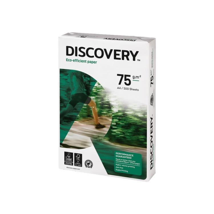 Discovery - CAJA 5 PAQ. 500H A4 PAPEL DISCOVERY 75G 0567SW
