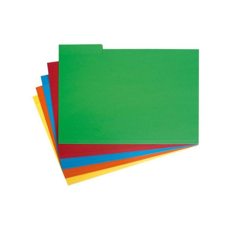 Grafoplas - GRAFOPLÁS SUBCARPETA CON PESTAÑA LATERAL FOLIO CARTULINA AZUL -50U-