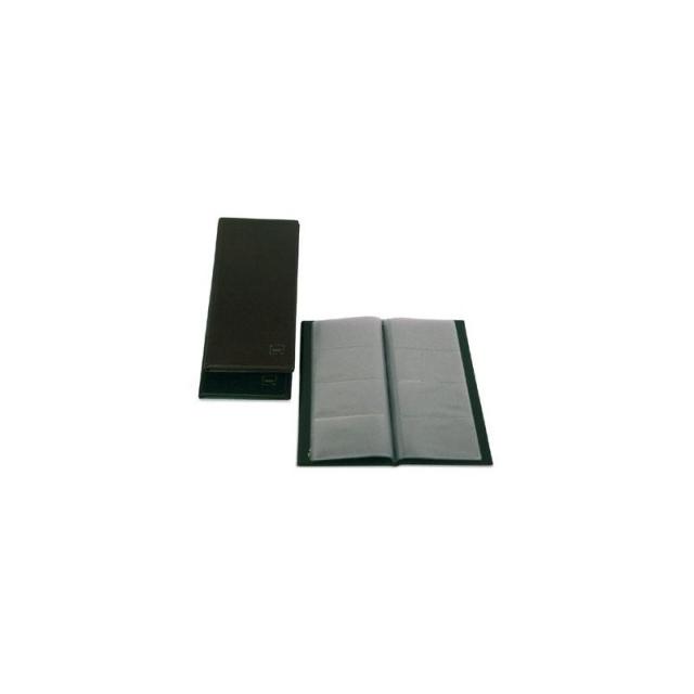 Grafoplas - GRAFOPLÁS PORTATARJETAS AMERICANO BASIC PARA 160 TARJETAS 290X140MM PVC NEGRO
