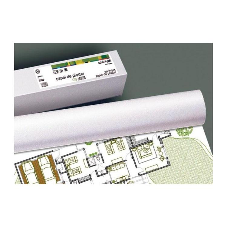 Fabrisa - FABRISA ROLLO DE PAPEL PARA PLOTTER 914MM(36)X50M 80GR BLANCO OPACO