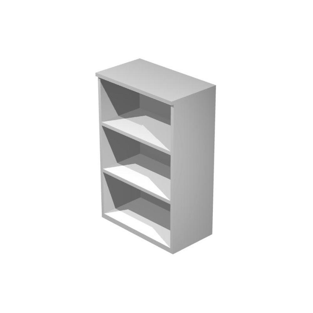 Artexport - ARTEXPORT ESTANTERÍA MEDIA PRESTO ABIERTA 2 ESTANTES 22MM REGULABLES CON TRASERA GRIS