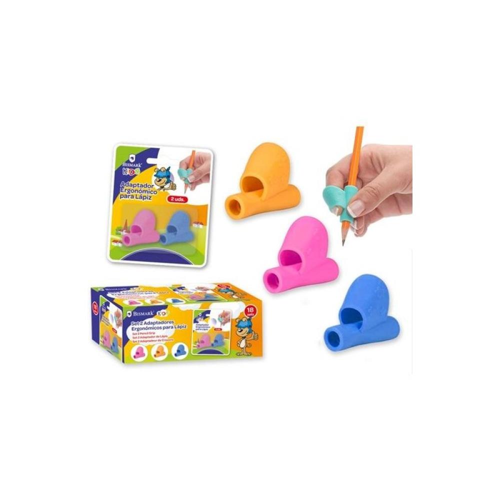 Bismark - BISMARK ADAPTADOR DE LAPICERO PARA APRENDIZAJE C/SURTIDOS -SET DE 2- - Color no elegible