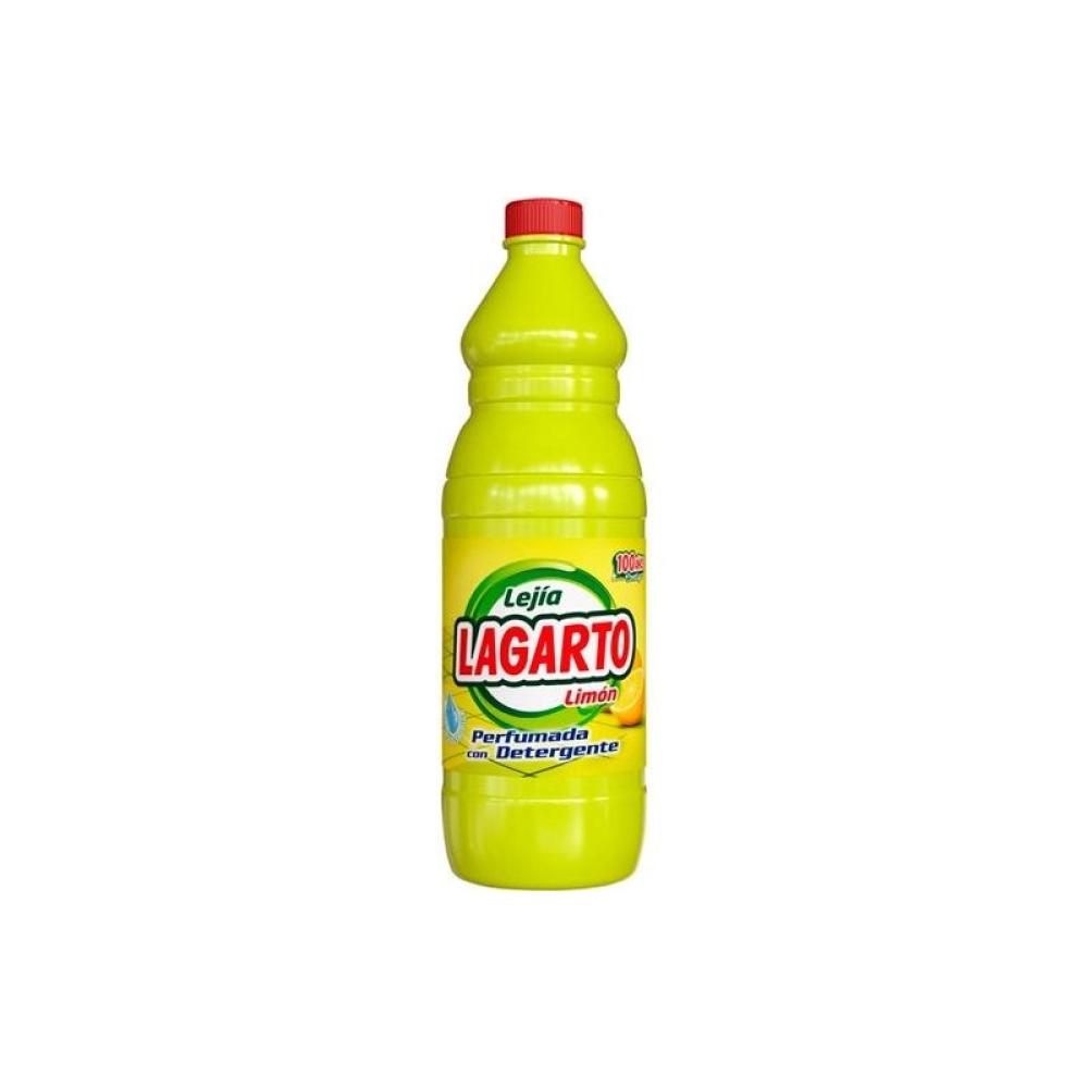 Lagarto - LAGARTO LEJÍA PERFUMADA LIMÓN CON DETERGENTE BOTELLA 1500ML