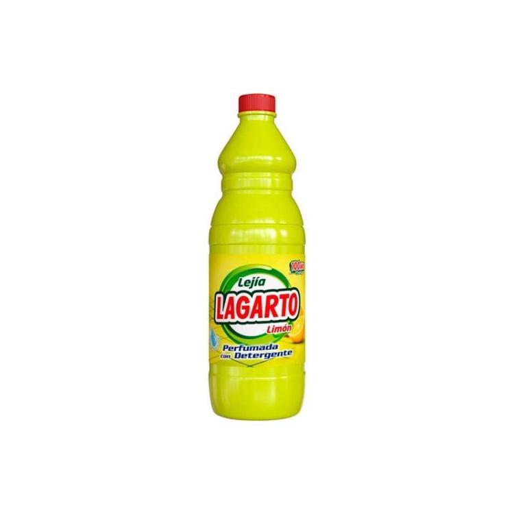 Lagarto - LAGARTO LEJÍA PERFUMADA LIMÓN CON DETERGENTE BOTELLA 1500ML