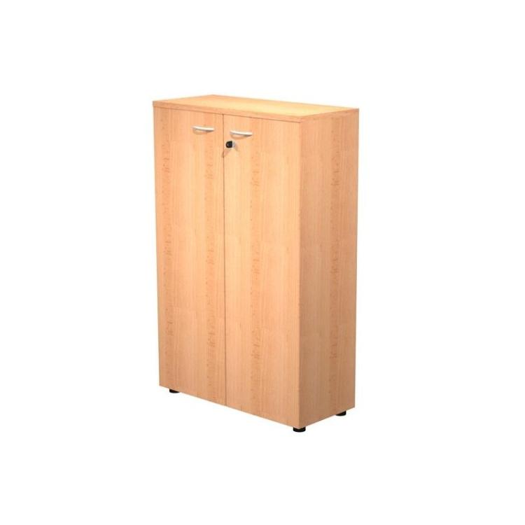 Artexport - ARTEXPORT PAREJA DE PUERTAS PARA ESTANTERÍA MEDIA PRESTO 18MM CON CERRADURA HAYA