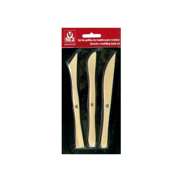 Sio-2 - SET 3PIEZAS PALILLOS MADERA SIO-2 3700001800