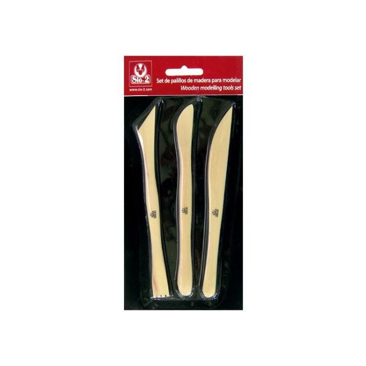 Sio-2 - SET 3PIEZAS PALILLOS MADERA SIO-2 3700001800