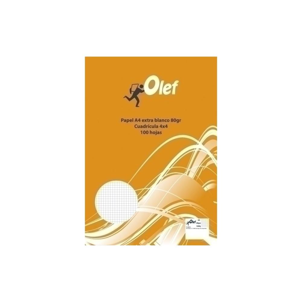 OLEF - PAPEL A4 OLEF 80g 100h CUADRIC.4x4