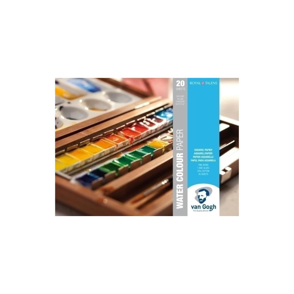 Van Gogh - BLOC DIB.VAN GOGH ACUARELA 200g 24x32 - Pack de 3 unidades