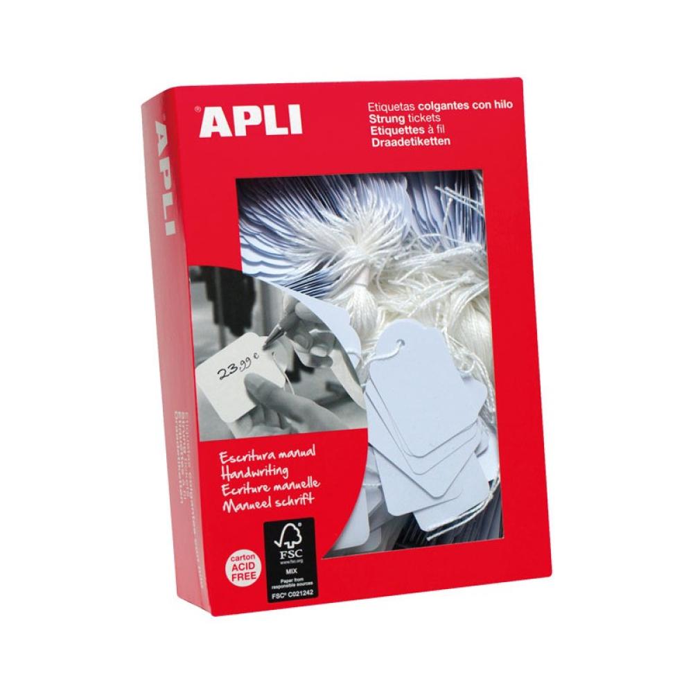 APLI - APL CAJA 1000 ETIQ.COLGANTES 9X24MM