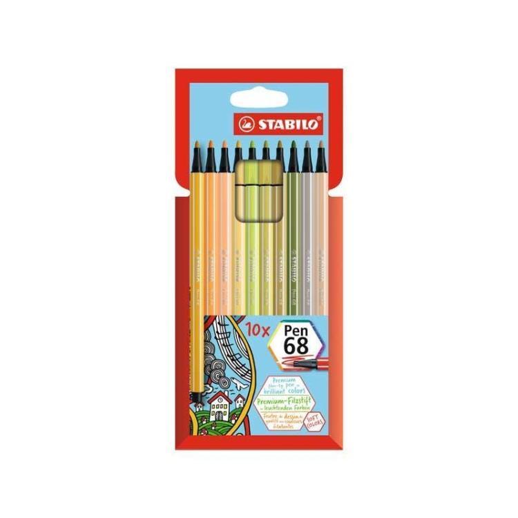 STABILO - EST. 10 ROTULADORES STABILO PEN 68 STDO 2