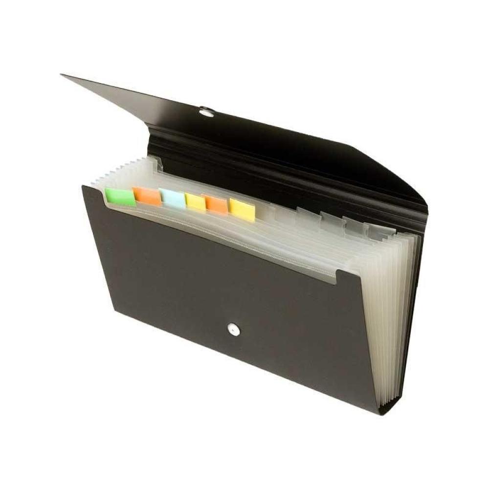 Office Box - CLASIF CHEQUERA OFFICE BOX RECIBOS 12SEP. NEGRO - Pack de 5 unidades