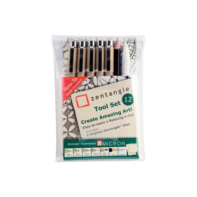 Talens - TALENS SAKURA ZENTANGLE TOOL SET 12 PIEZAS