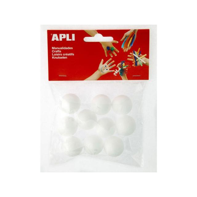 APLI - APL B.BOLAS POREXPAN Ø25MM. 10U. 13278 Pack 5 Unid.