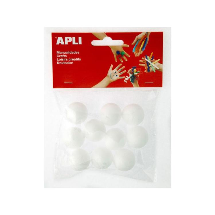 APLI - APL B.BOLAS POREXPAN Ø25MM. 10U. 13278 Pack 5 Unid.