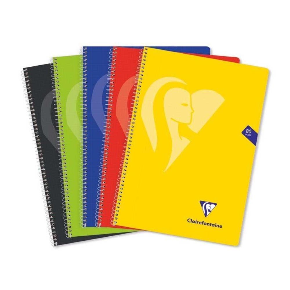 Clairefontaine - PAQ 5 CUAD ESP CLF MIMESYS Fº 4X4 T/PP 80H VIVOS - Pack de 4 unidades