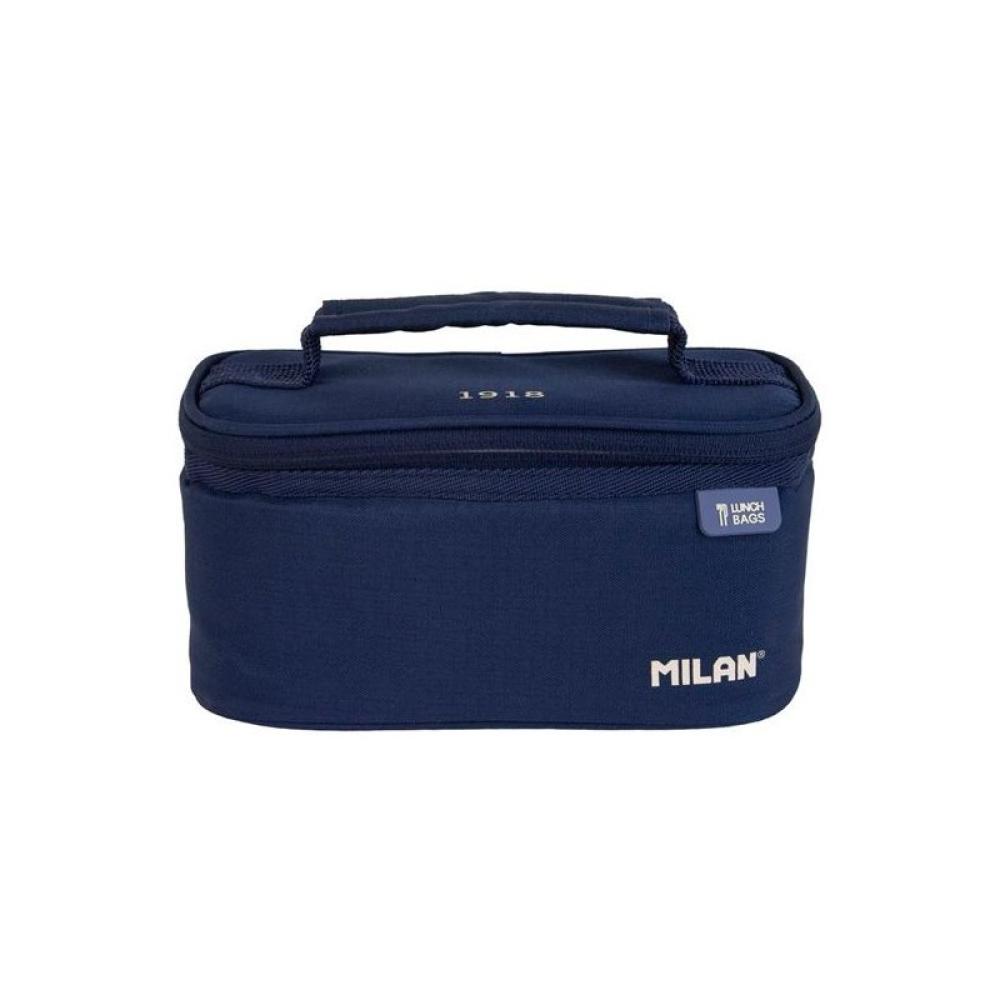 Milan - MILAN BOLSA ISOTÉRMICA PORTA ALIMENTOS PEQUEÑA 1 RECIPIENTE 1,5L SERIE 1918 AZUL MARINO