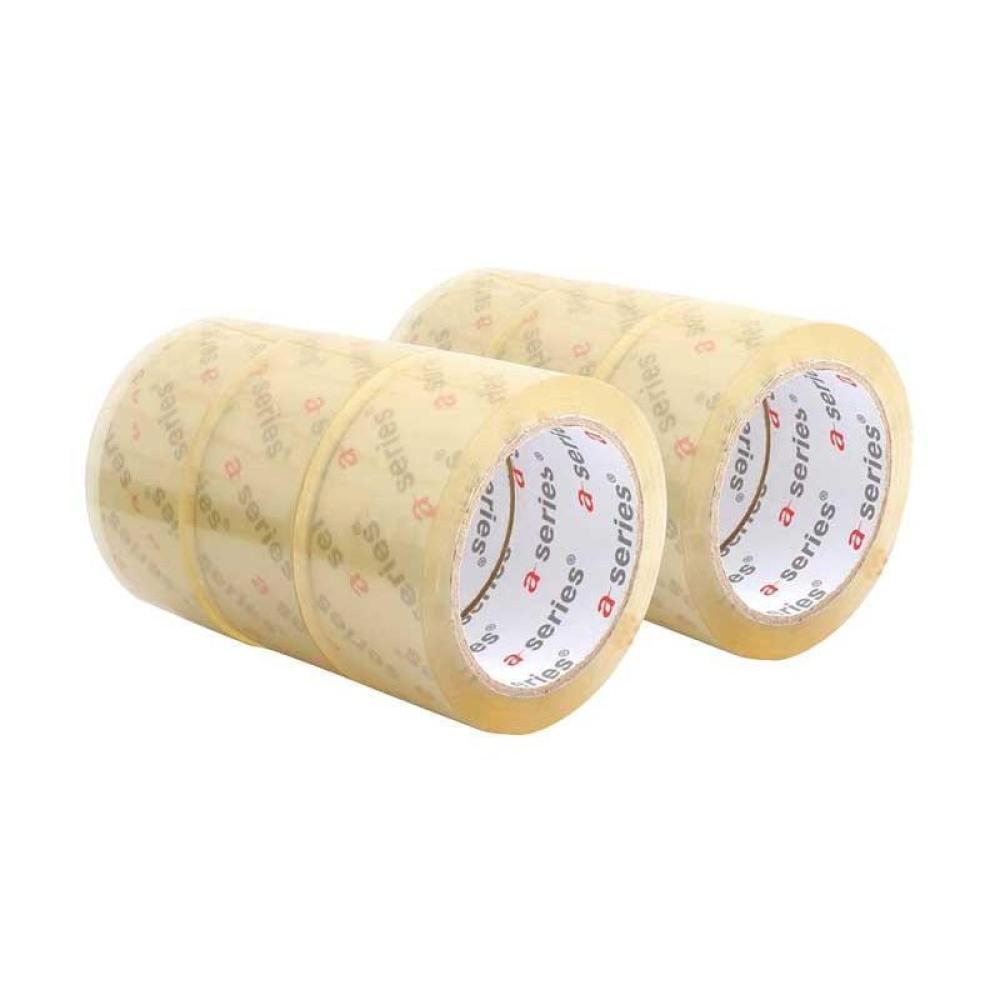 A - SERIES - PACK 6 ROLLO PRECINTO PVC 50X66M TRANSP