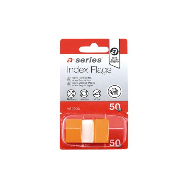 A - SERIES - INDICES 50H AUTOADH. A-SERIES 12X44MM NARANJA