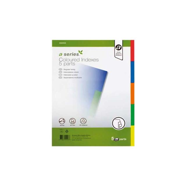 A - SERIES - SEPARAD. A-SERIES 1-5 PP A4 COLORES AS0958