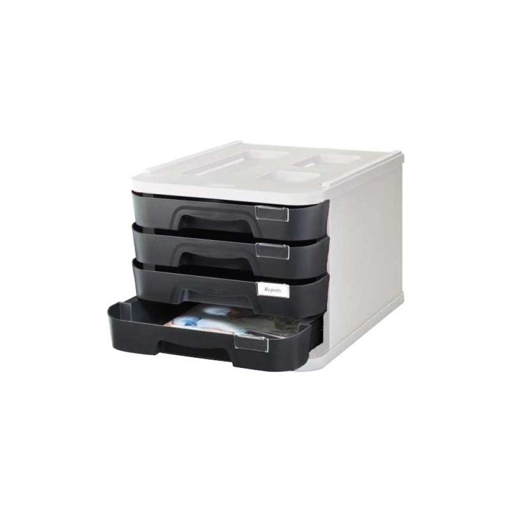 A - SERIES - MODULO A-SERIES 4 CAJ. NEGRO 1000MAS-02