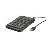Trust - 22221 teclado numérico Portátil/PC USB Negro