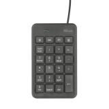 Trust - 22221 teclado numérico Portátil/PC USB Negro