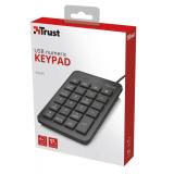 Trust - 22221 teclado numérico Portátil/PC USB Negro