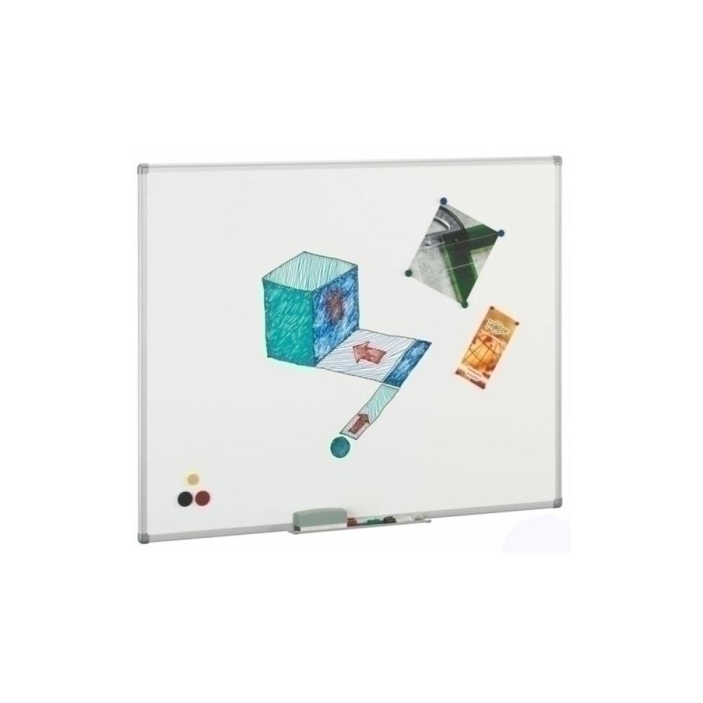 FAIBO - FAIBO PIZARRA BLANCA ACERO VITRIFICADA APTA PARA IMANES MARCO DE ALUMINIO 61X100MM