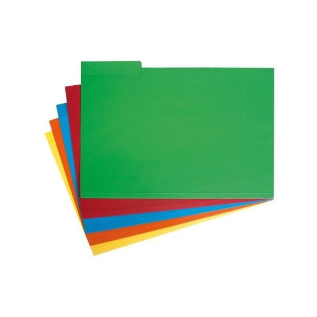 Grafoplas - GRAFOPLÁS SUBCARPETA CON PESTAÑA LATERAL FOLIO CARTULINA VERDE -50U-