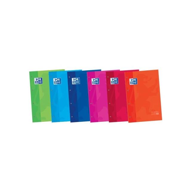 Oxford - OXFORD RECAMBIO 1 COLOR 80H 5X5 MICROPERFORADAS 4 T/ BLANDA A4+ SURTIDO - Pack de 30 unidades - 100580996 - Color no el