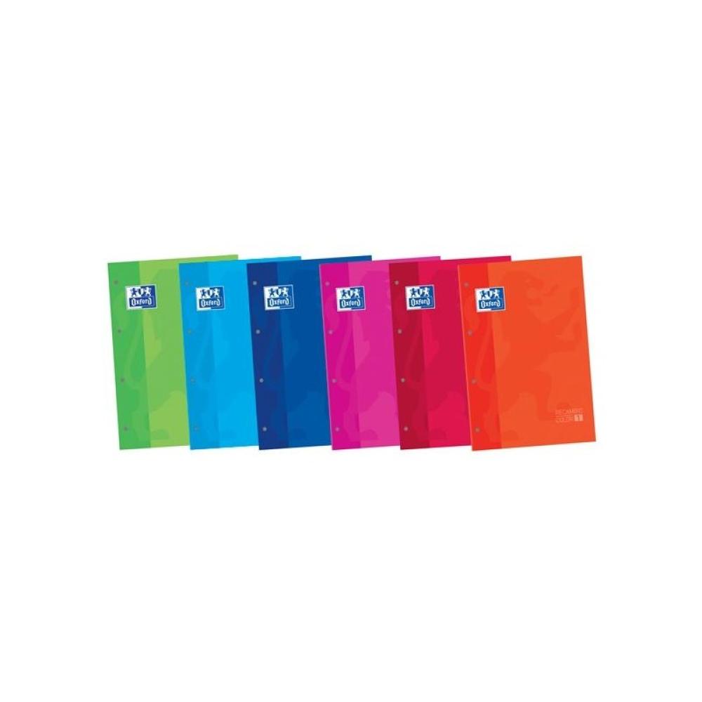 Oxford - OXFORD RECAMBIO 1 COLOR 80H 5X5 MICROPERFORADAS 4 T/ BLANDA A4+ SURTIDO - Pack de 30 unidades - 100580996 - Color no el