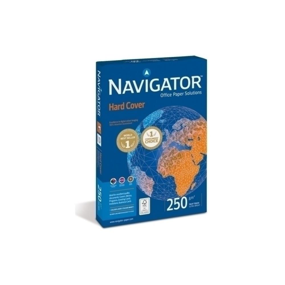 Navigator - PAPEL A4 NAVIGATOR 250g 125h HARD COVER - Pack de 7 unidades
