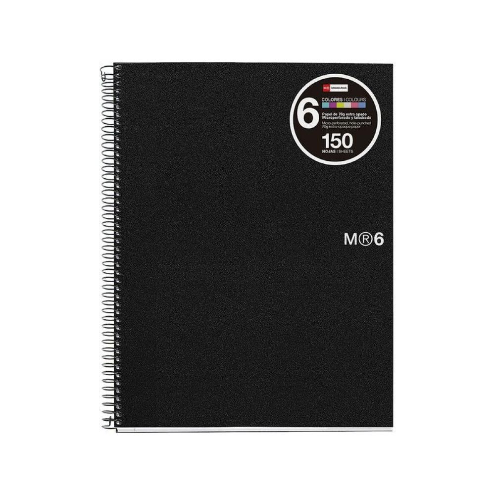 Miquelrius - MIQ CUAD NB6 BASIC A4 C5 150H PP NG - Pack de 5 Unidades - 2824